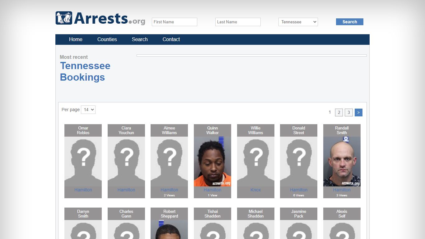 Tennessee Arrests and Inmate Search